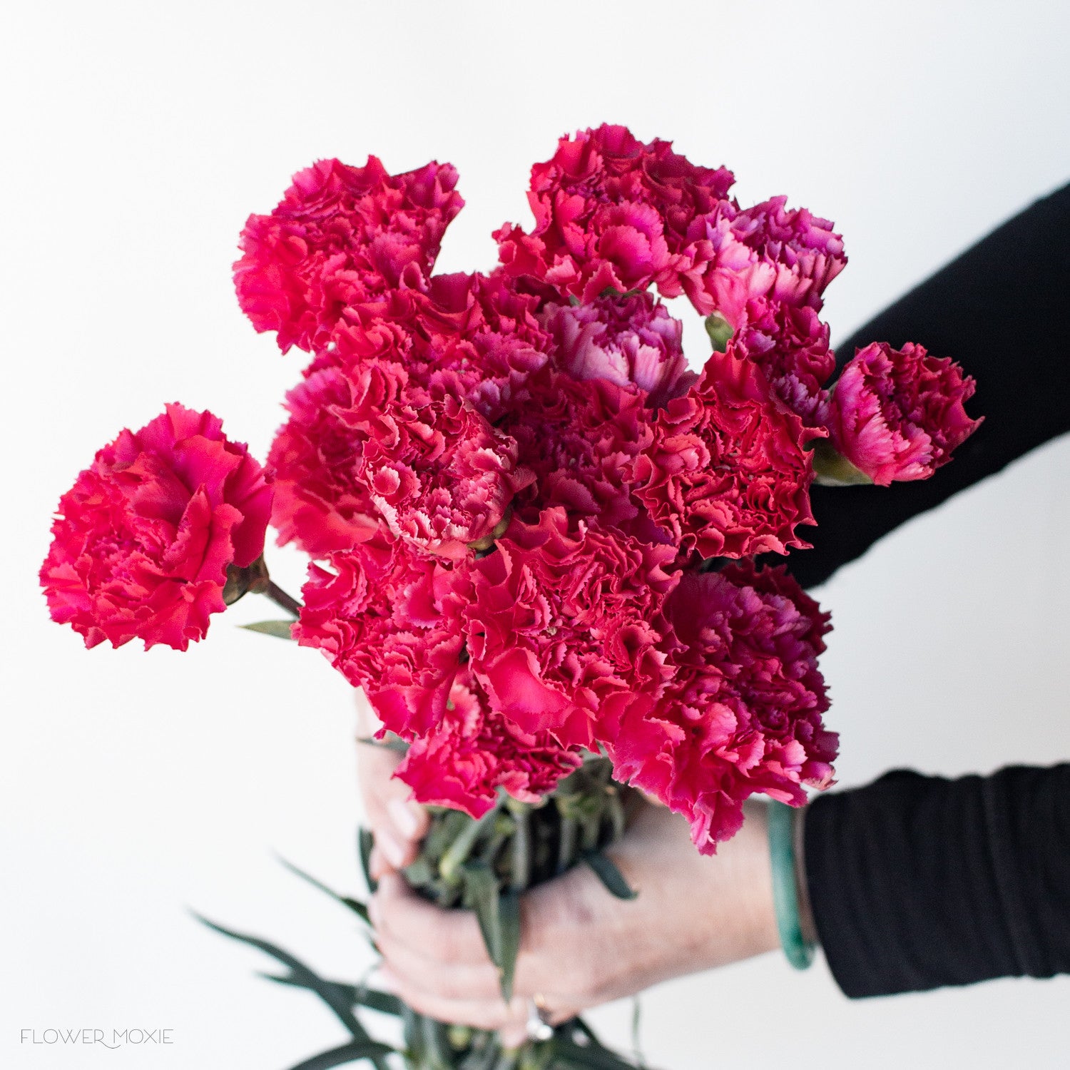 Dark Pink Carnations, Fresh DIY Wedding Flowers