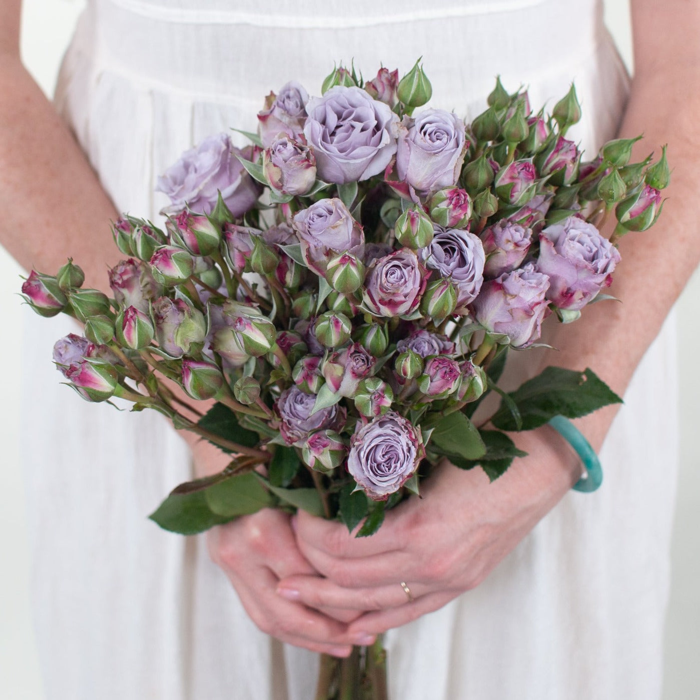 Lavender Rose Pick, Bouquet Flower, Ribbon Rose, Vase Flowers