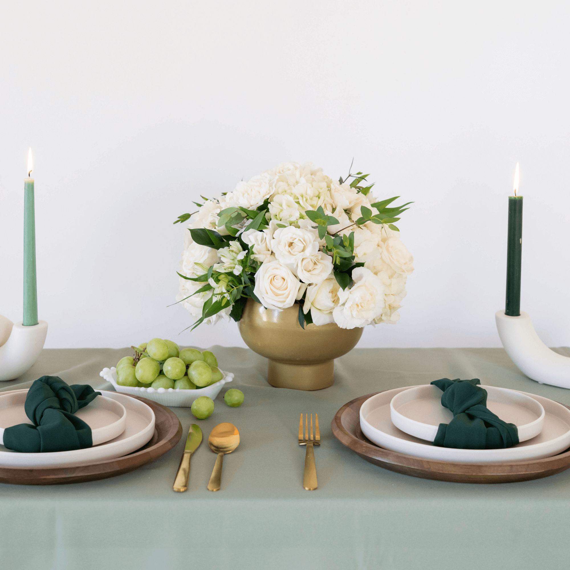 Classic Hydrangea Premade - Centerpiece Package | Flower Moxie DIY