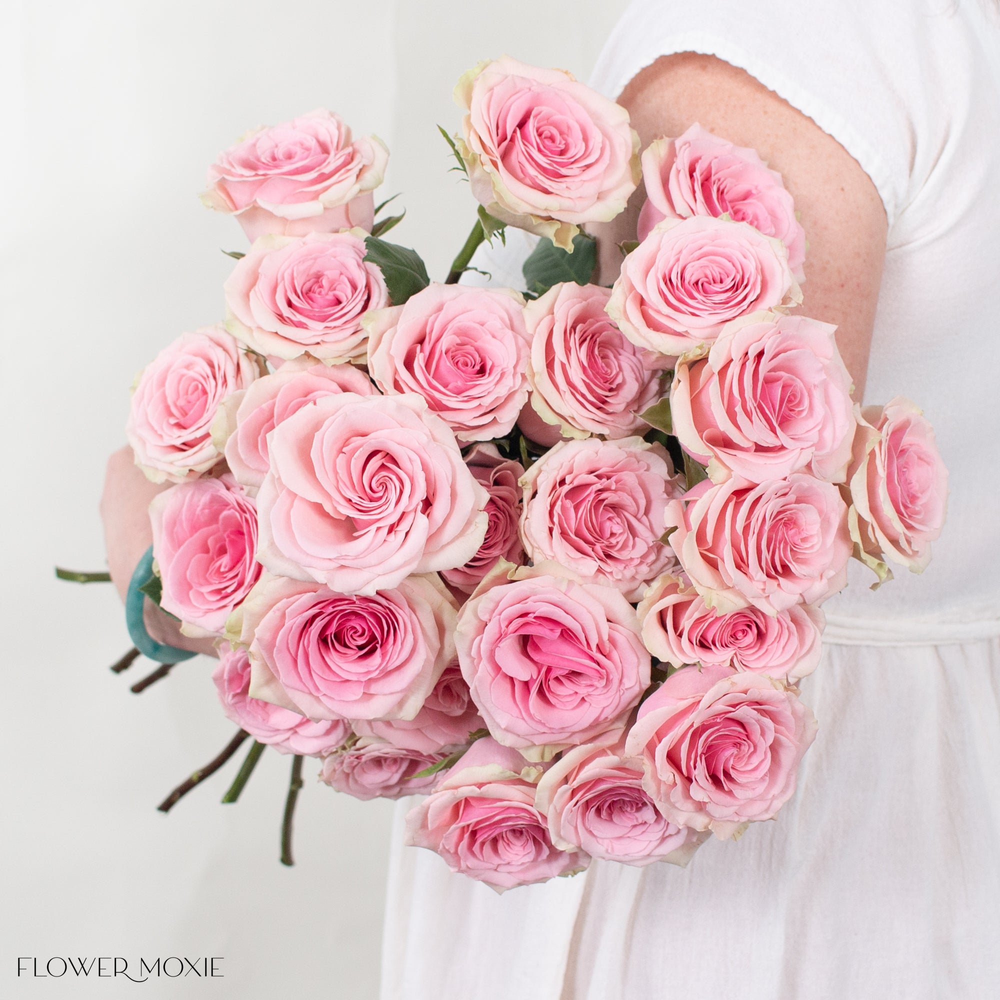 Pink Geraldine Roses | Fresh DIY Wedding Flowers | Flower Moxie