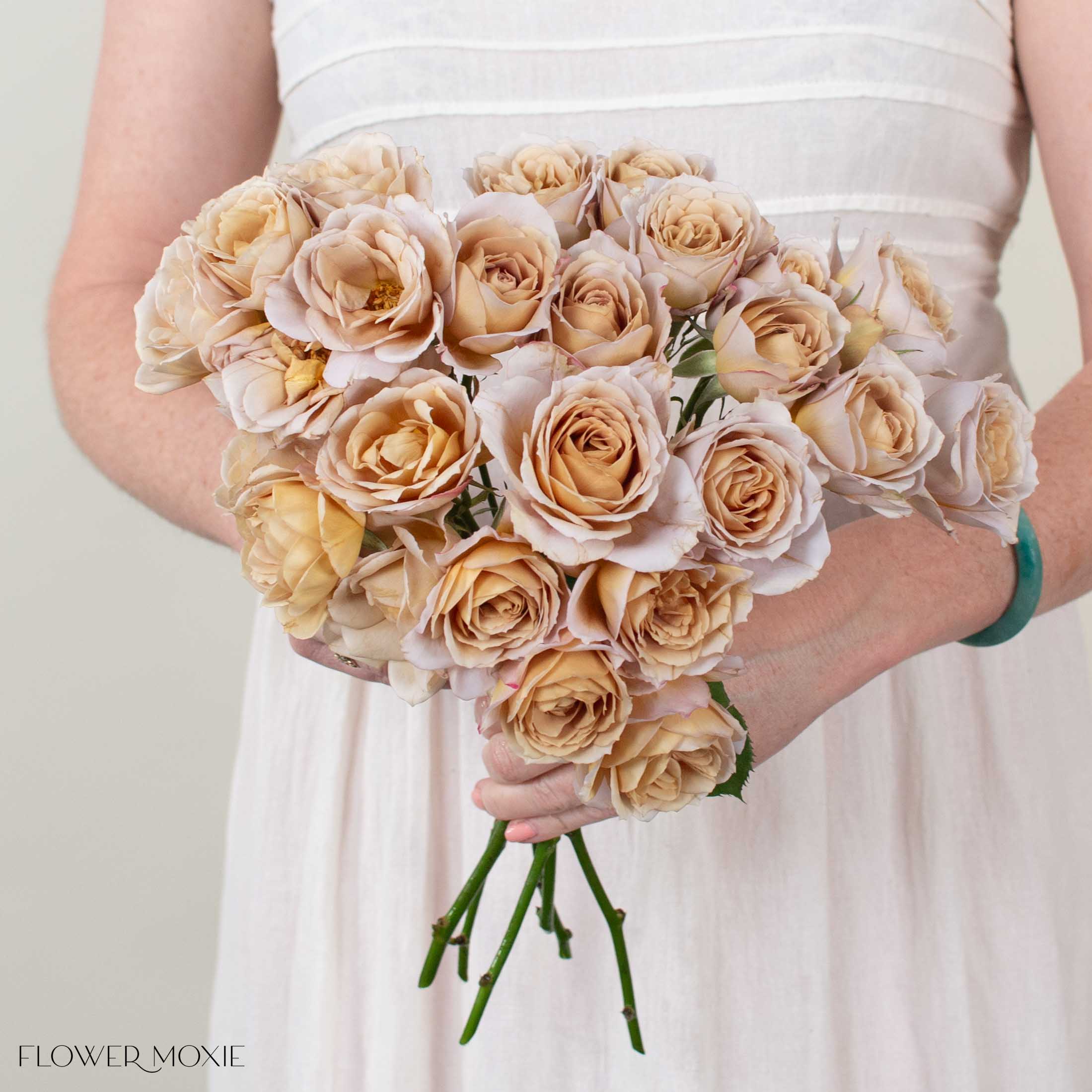 sachin and babi light blue dress Champagne Bridesmaid Dresses Bouquet main image 1