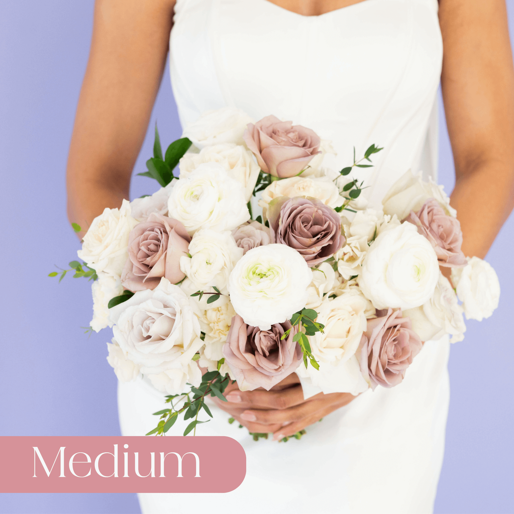 メイフラワーカンパニー Mauve and Cream Premade - Medium | Flower Moxie DIY Wedding
