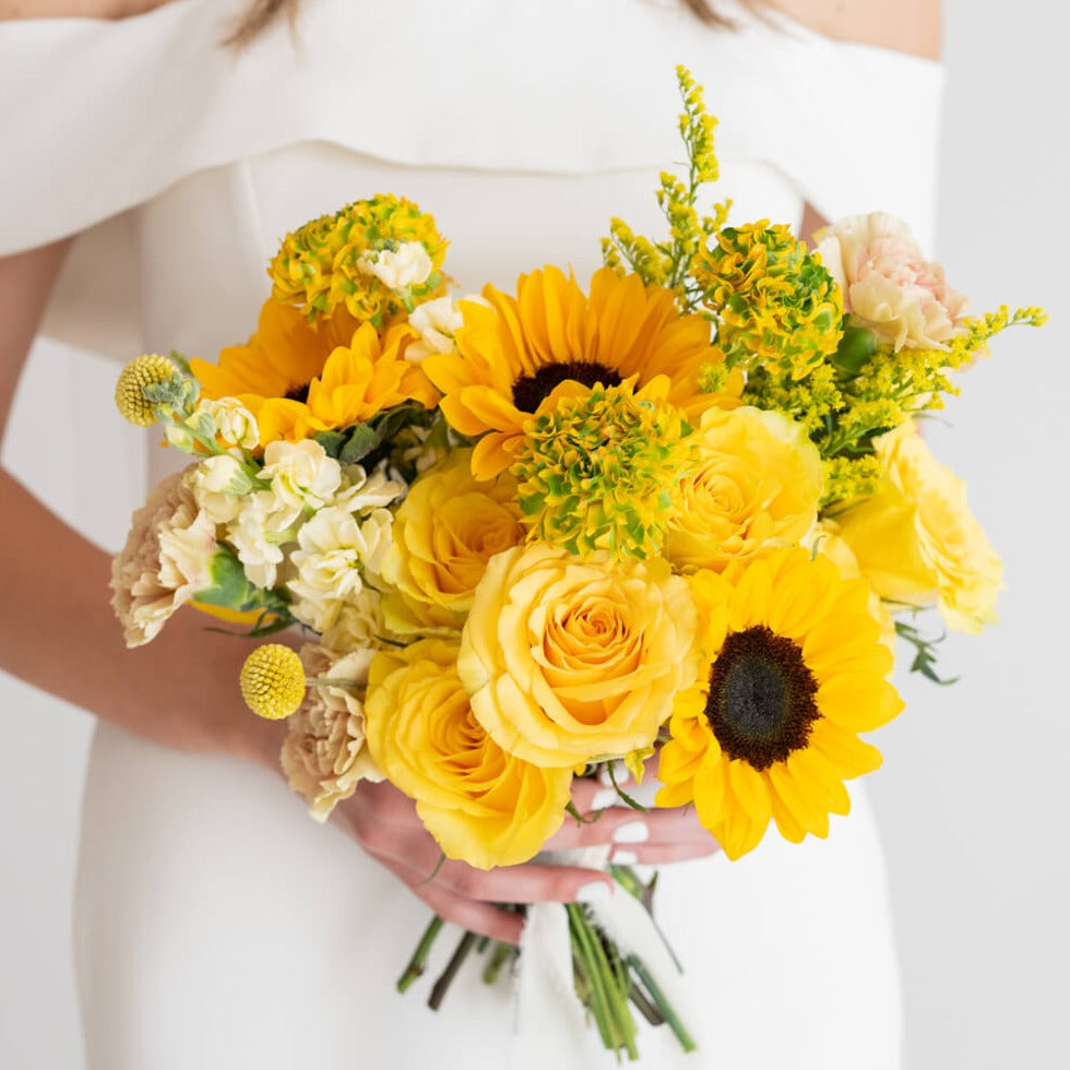 Lemon Sunshine Premade Bridal Bouquets | Flower Moxie 1 - PER BOUQUET Lemon Sunshine Premade Bridal Bouquets | Flower Moxie 1 - PER BOUQUET