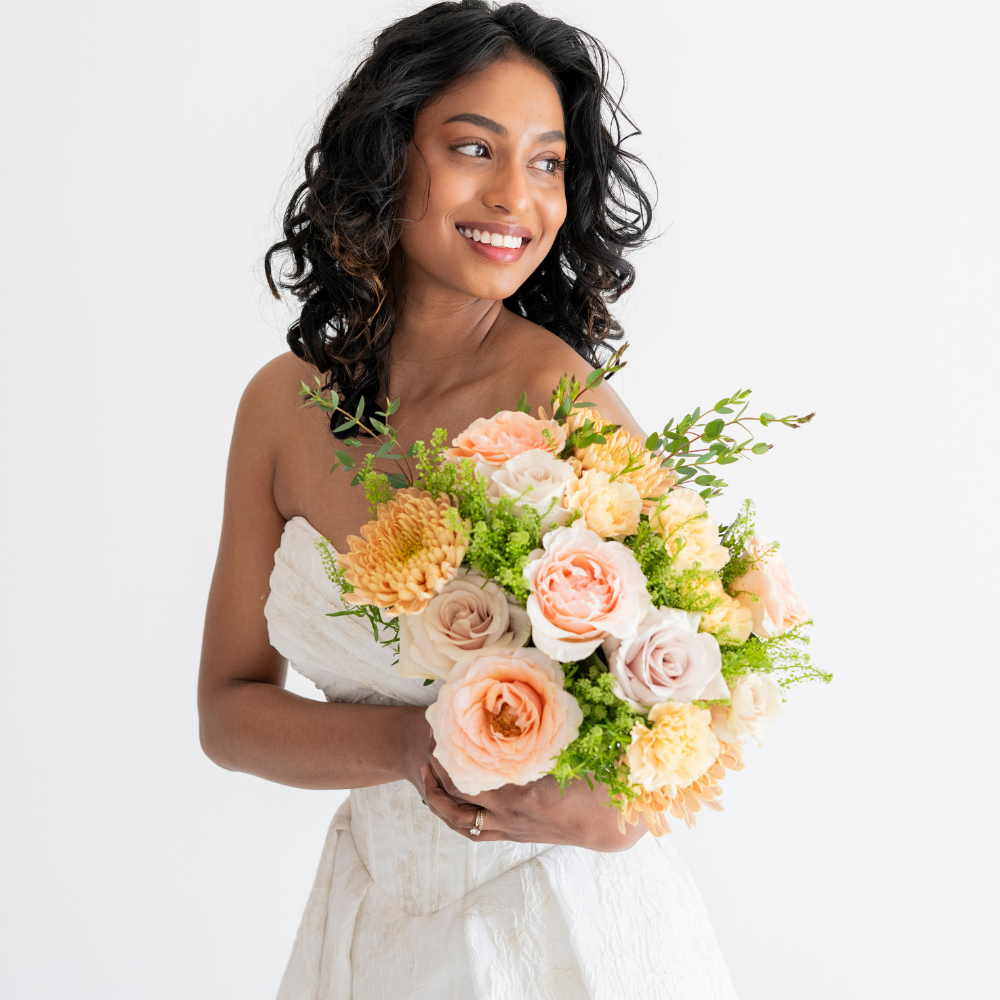 Sunset Premade Bridal Bouquet | Flower Moxie DIY Wedding Flowers