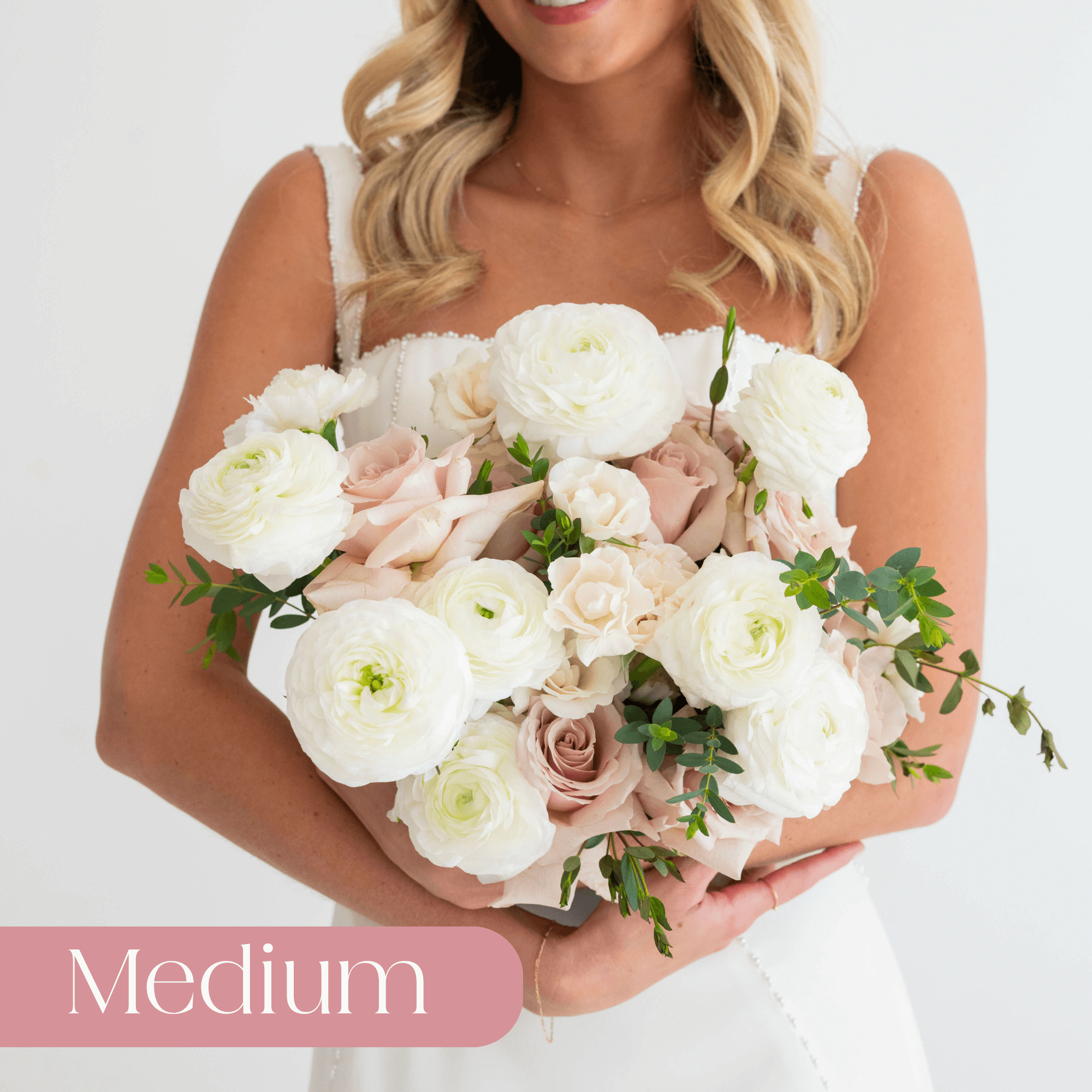 Dusty Rose & Cream Premade - Medium | Flower Moxie DIY