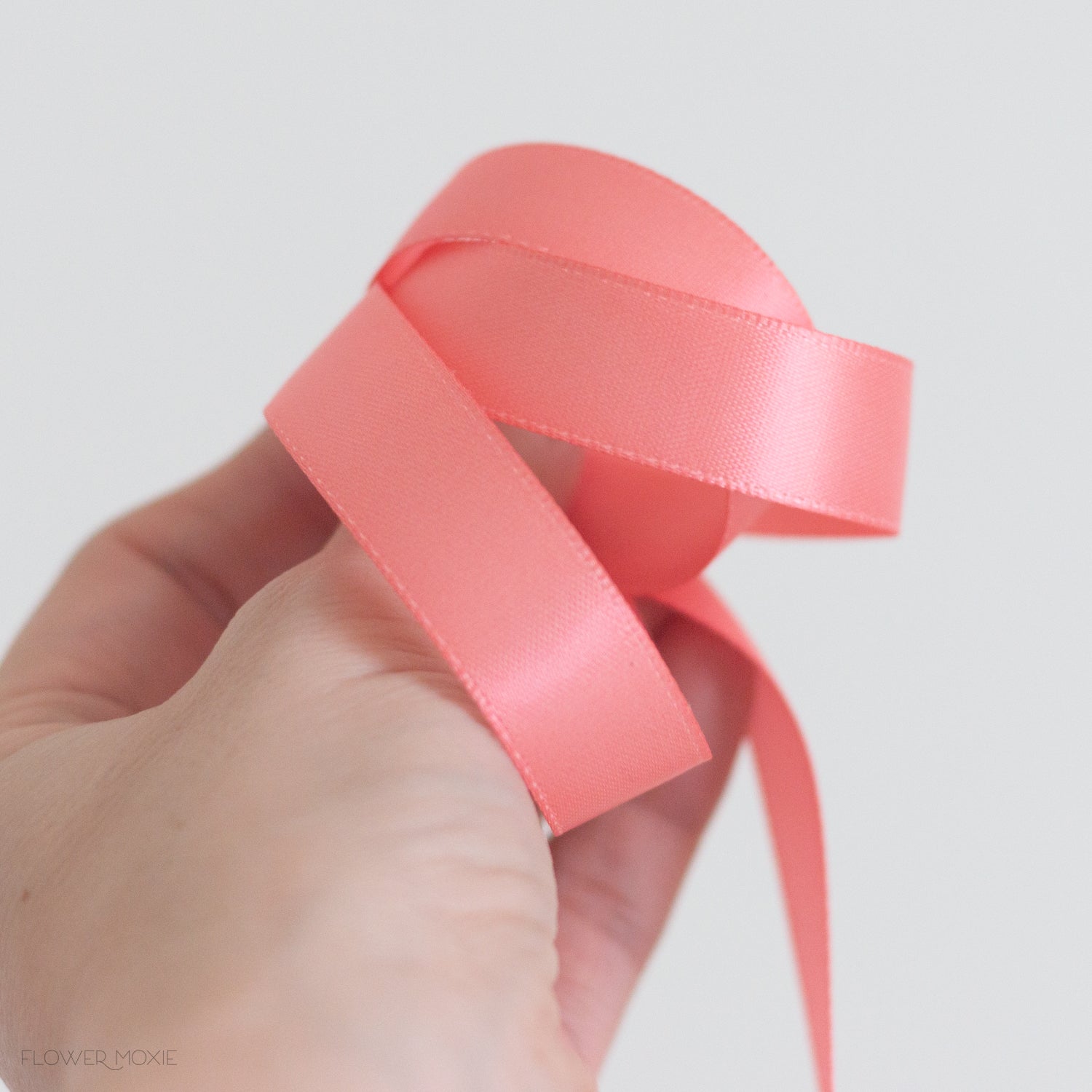 Bout and Corsage Satin Ribbon - Soft Coral – Flower Moxie