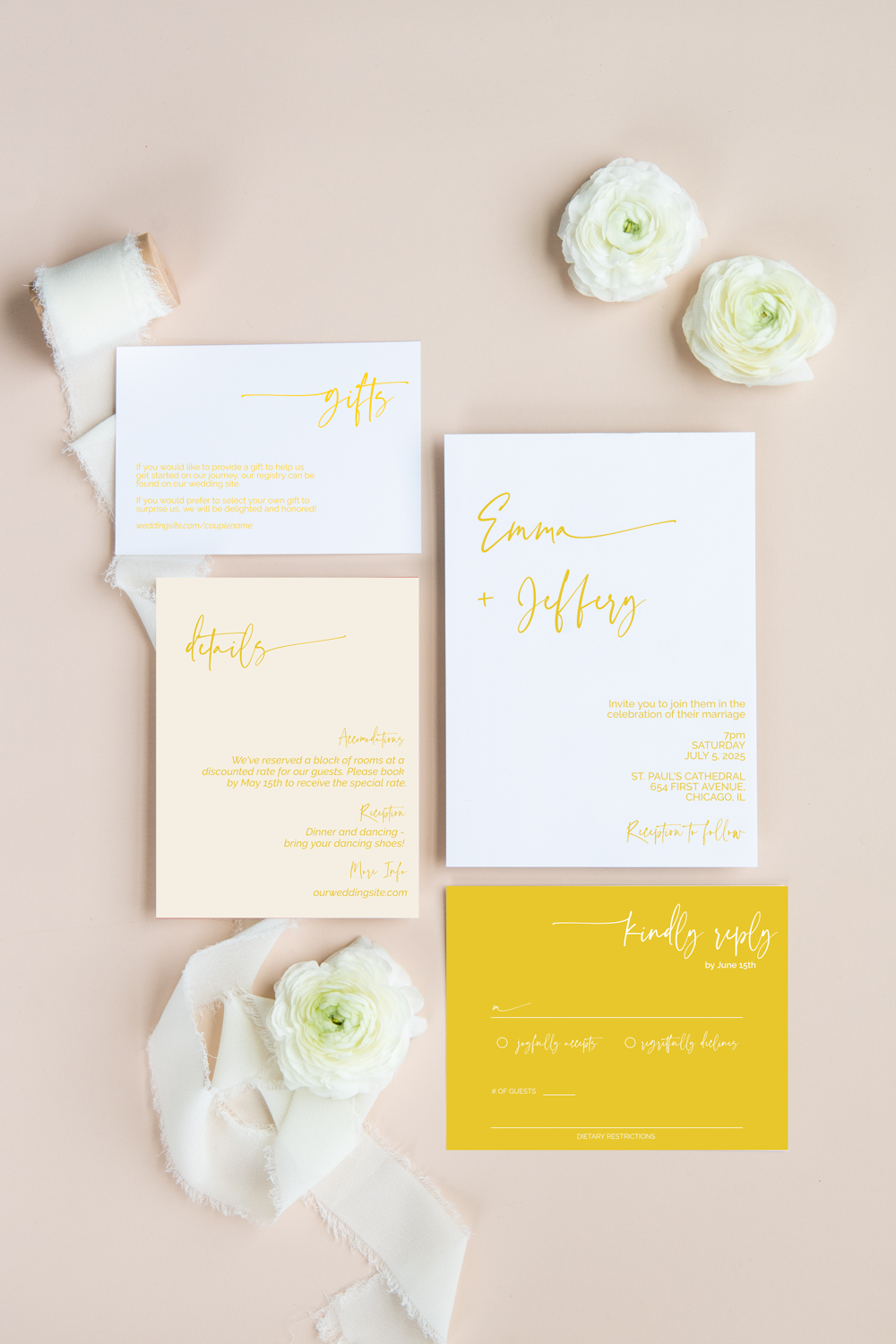 Wedding Registry Card Template, Gift Registry Card, Minimalist