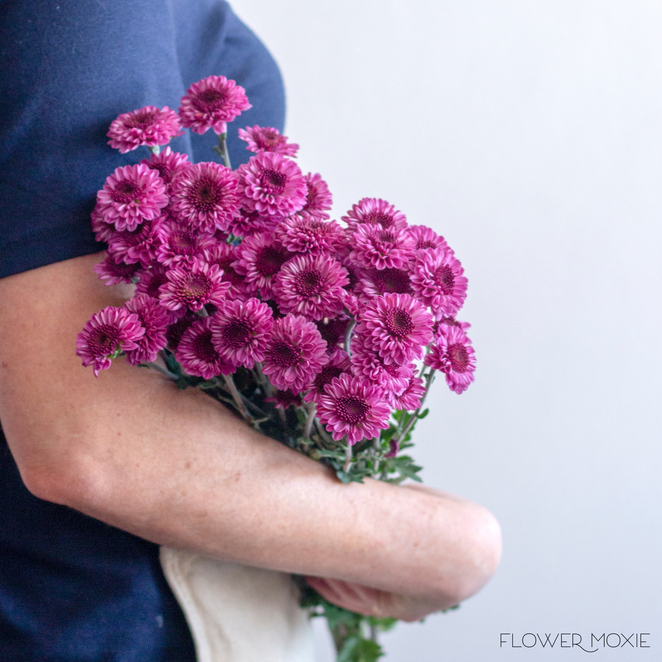 Purple Button Pom Flower, DIY Wedding Flowers