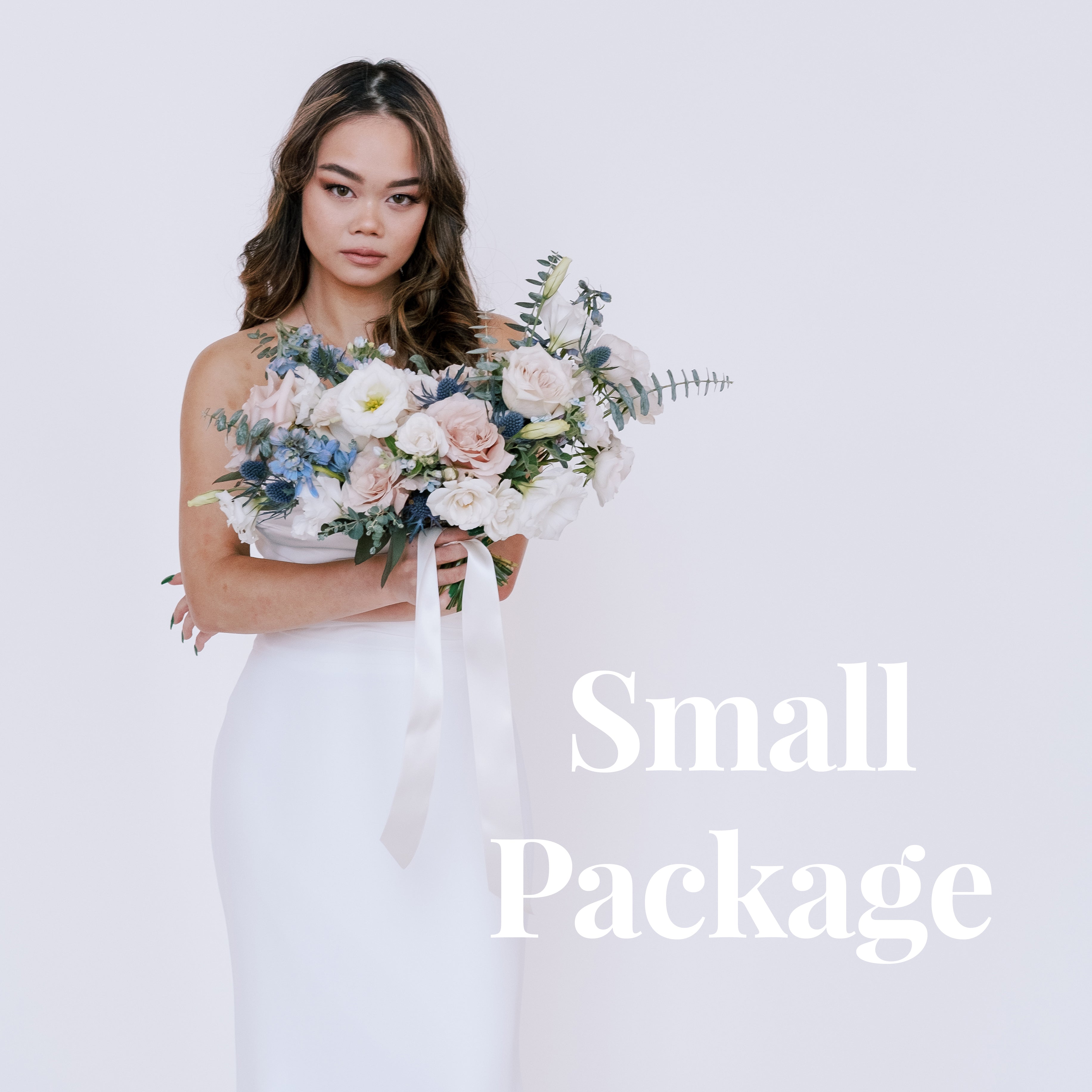 Dusty Blush and Blue Flowers | DIY Wedding Kits | Flower Moxie