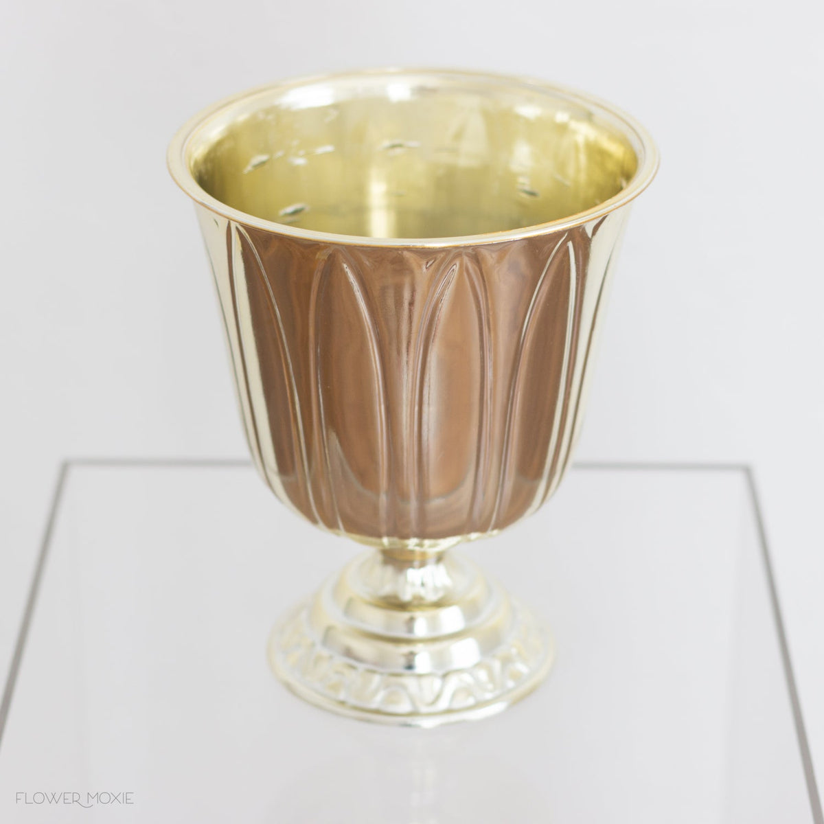 Gold Plastic Decorative Urn