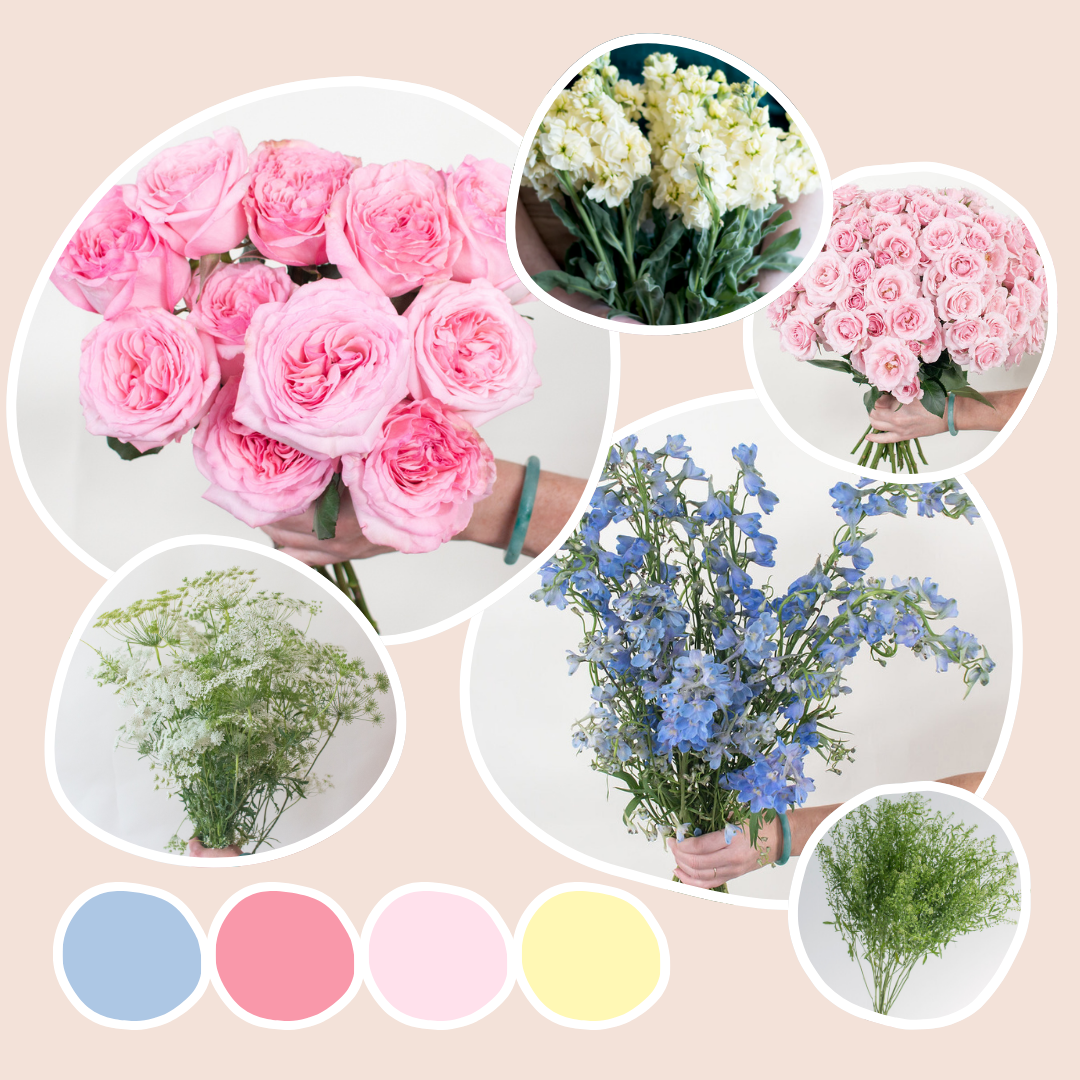 Sampling Flower Soft Wildflower Sample Box | Flower Moxie Bulk Flowers