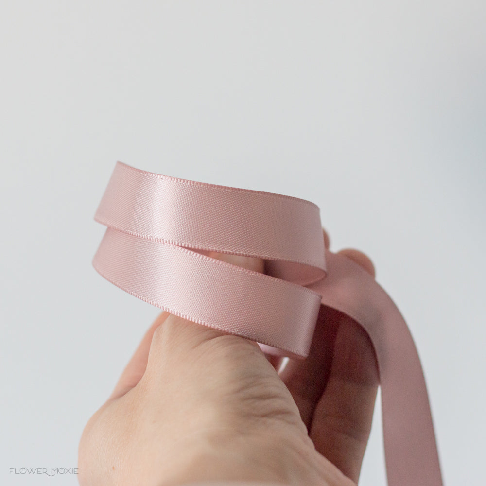 Antique Mauve Boutonniere Satin Ribbon