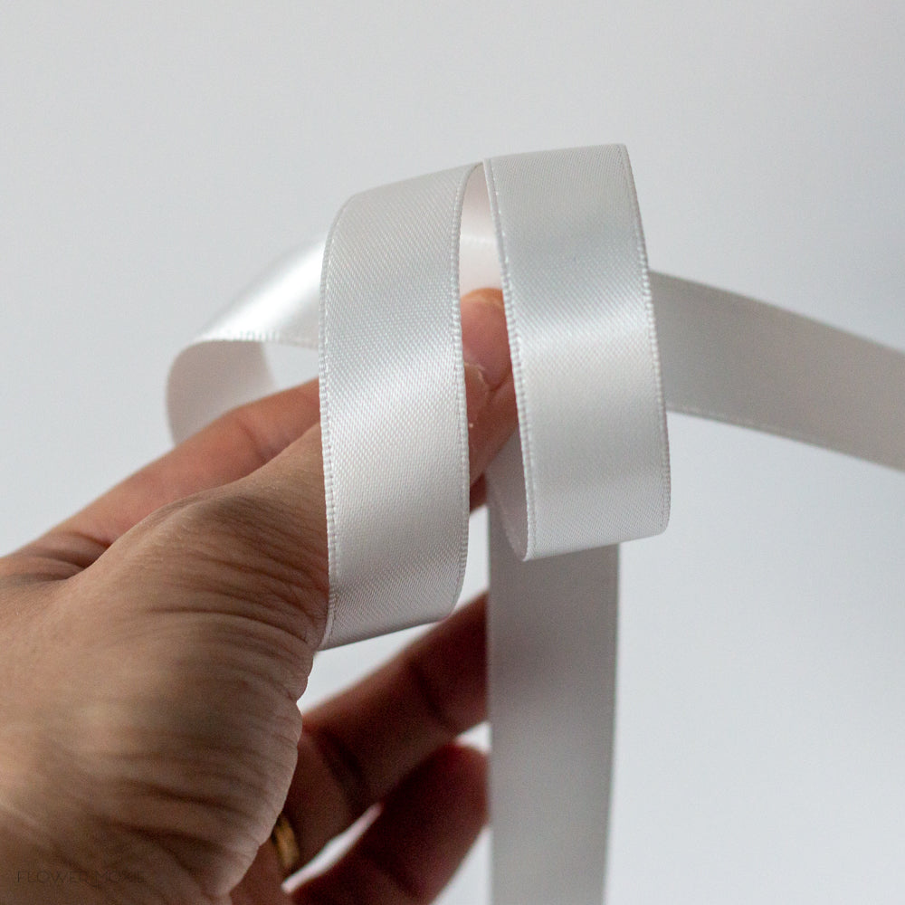 White Bout and Corsage Satin Ribbon