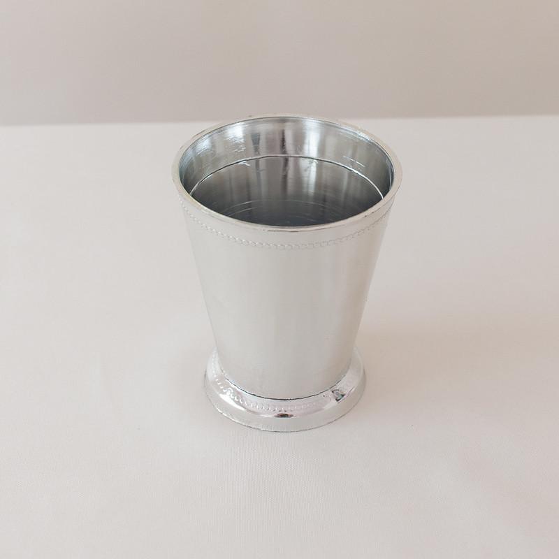 Silver Mint Julep Plastic Cups