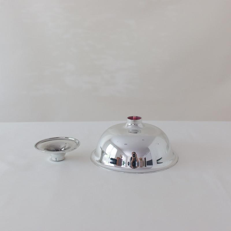 Classic Silver Plastic Compote