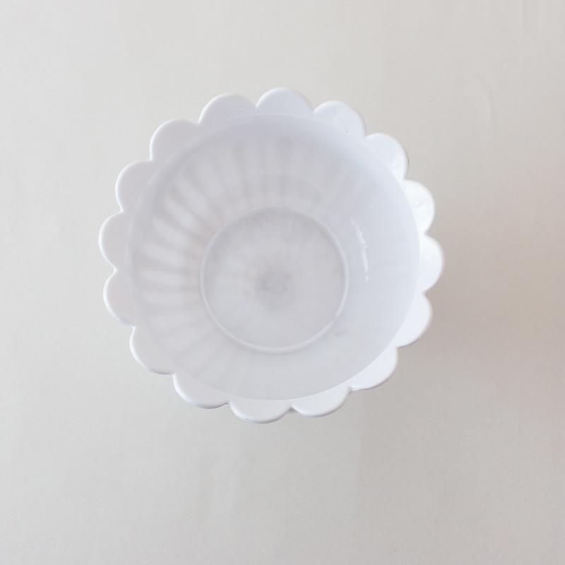 White Lace Chalice Plastic Compote