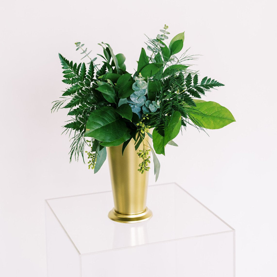 Tall Gold 7'' Mint Julep Plastic Cup DIY centerpiece