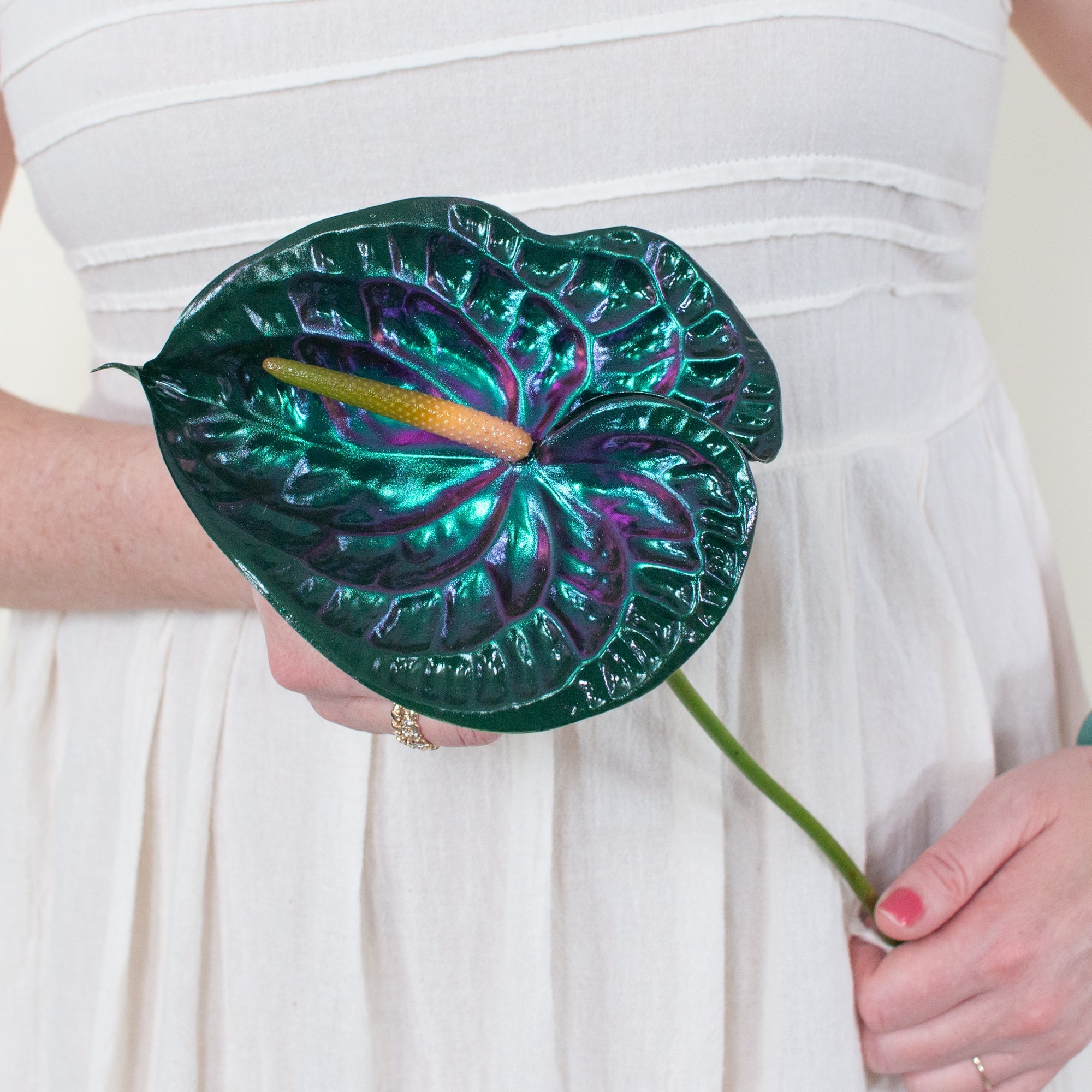 Iridescent Anthurium - Emerald City | Free Shipping with Flower Moxie