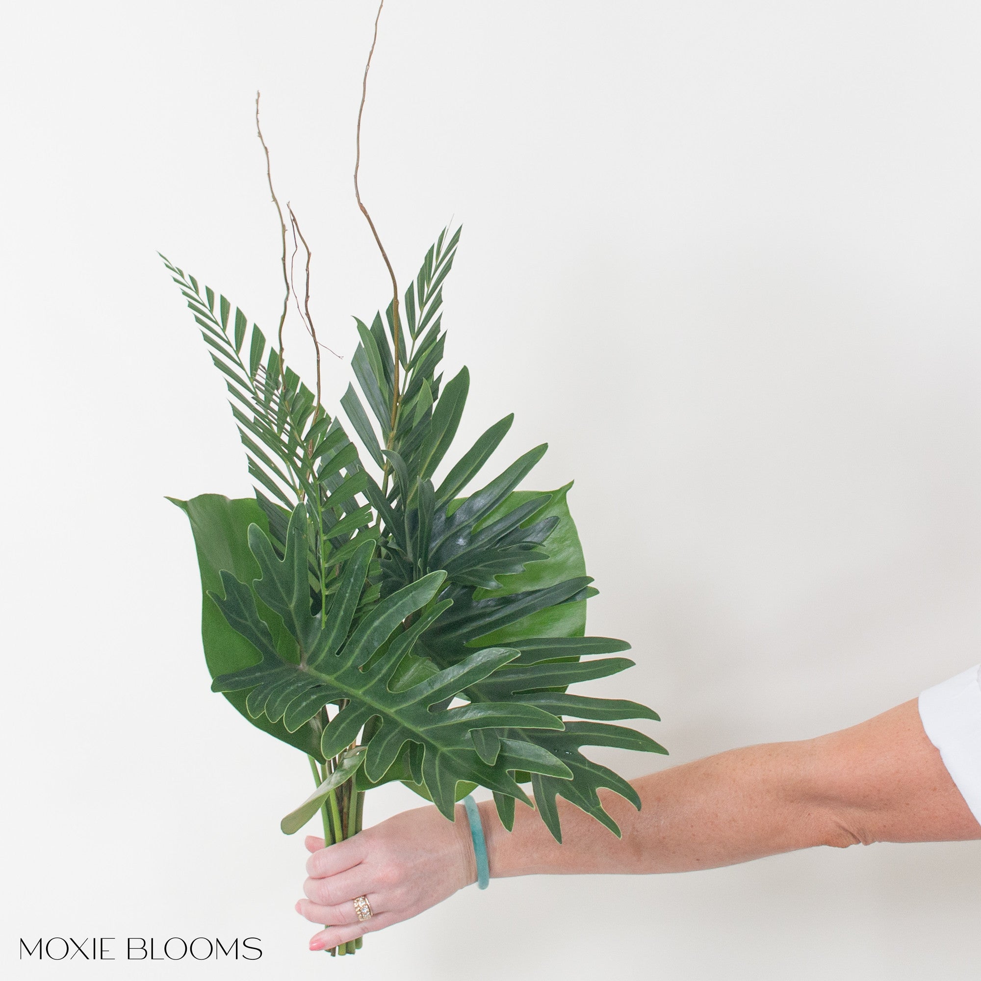 tropical greenery bouquets