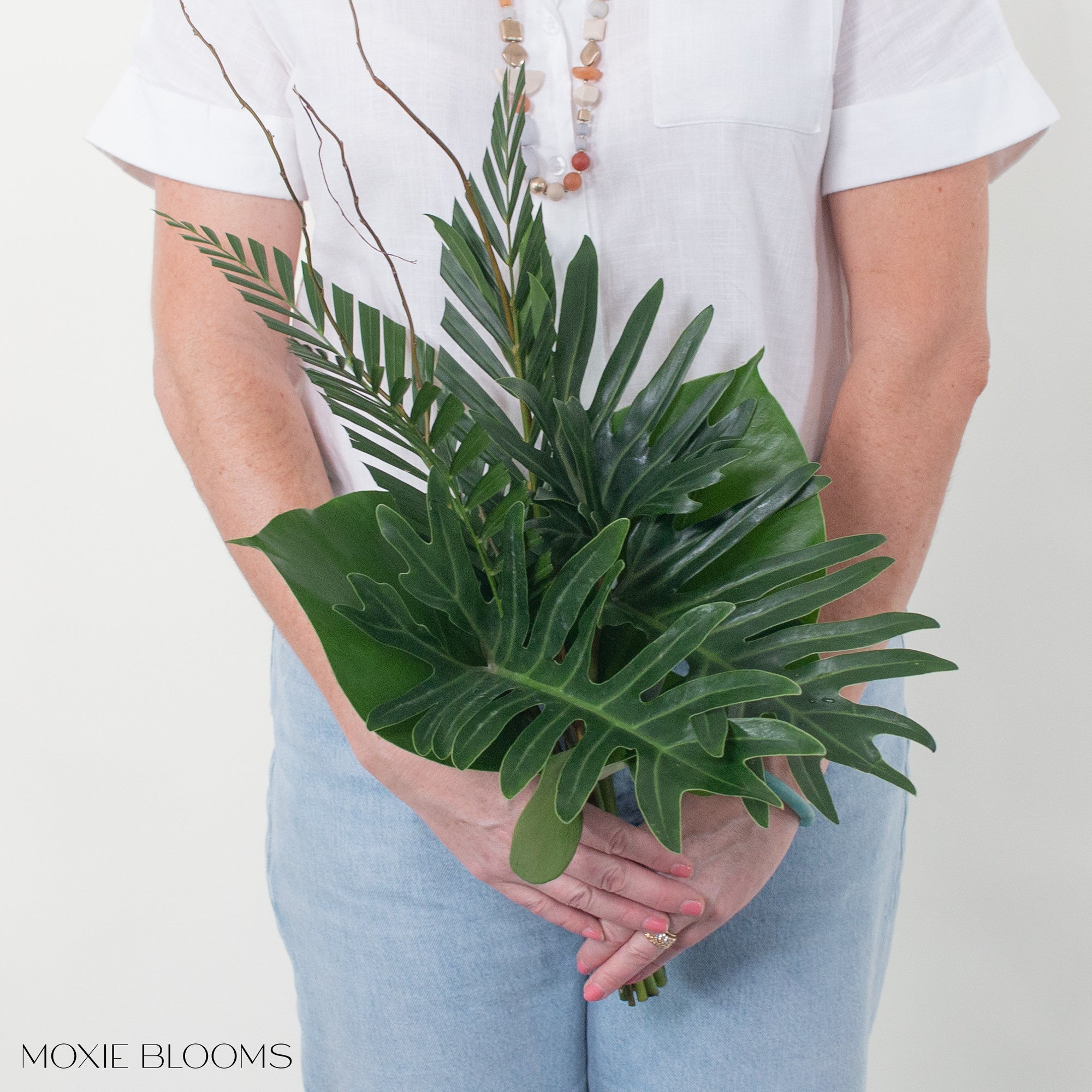 tropical greenery bouquets