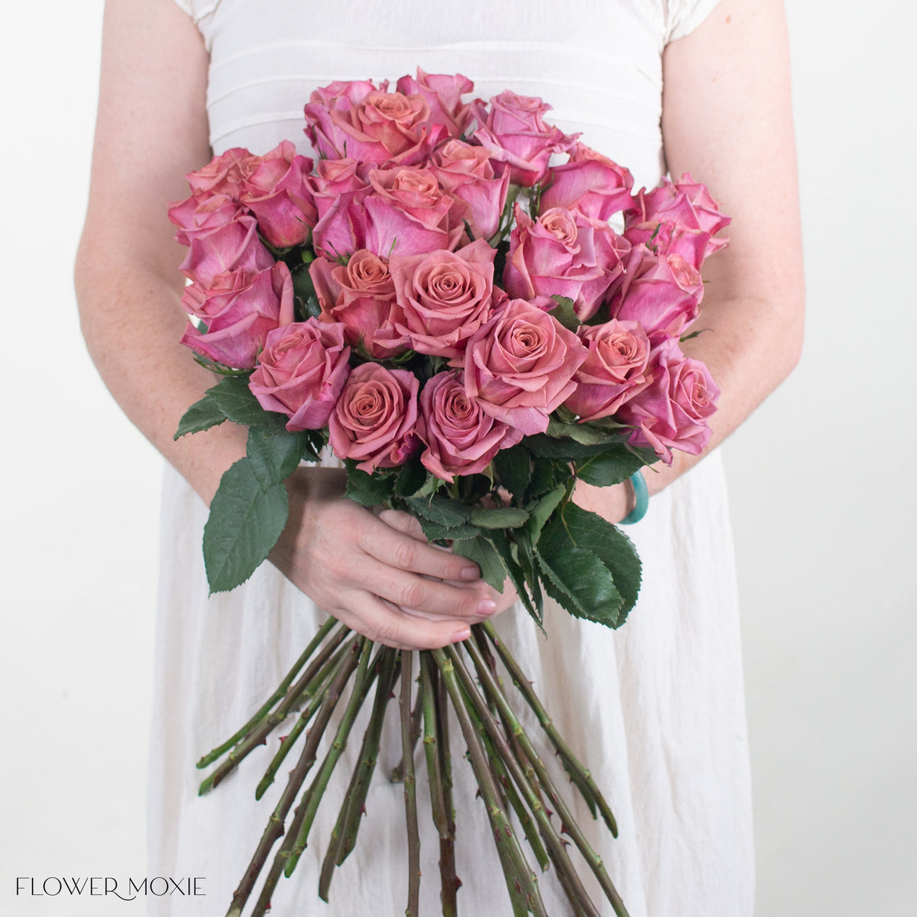 Mauve Pink Barista Roses | Fresh DIY Wedding Flowers | Flower Moxie