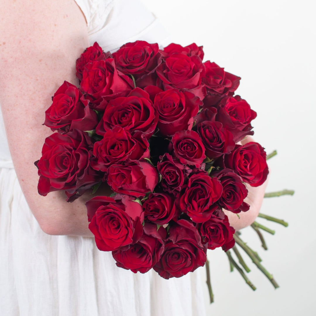 Red Explorer Rose | Fresh DIY Wedding Flowers | Flower Moxie