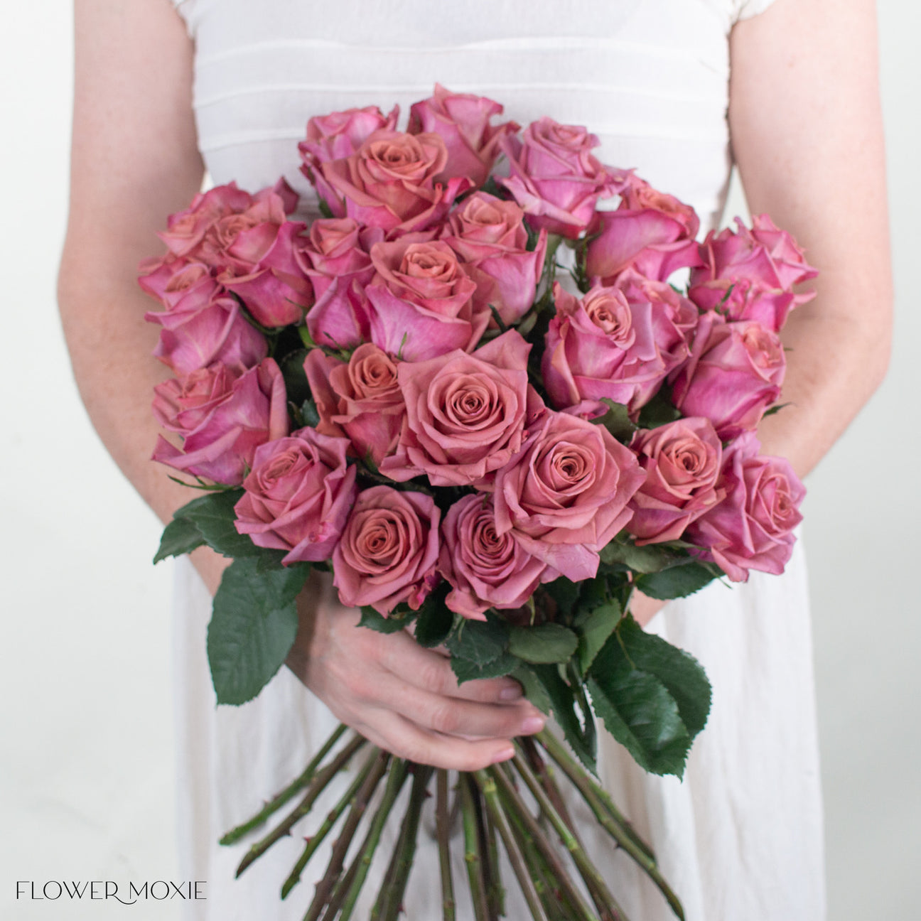 Mauve Pink Barista Roses | Fresh DIY Wedding Flowers | Flower Moxie