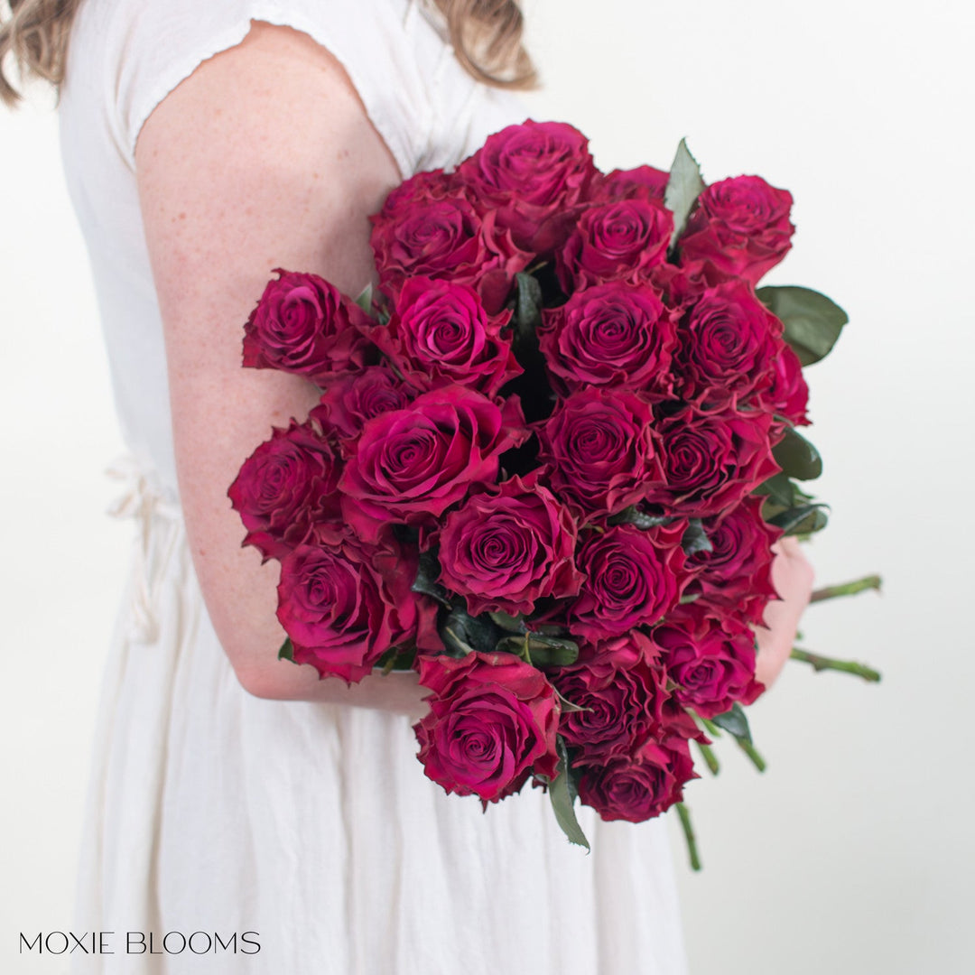 Burgundy Venturoso Roses | Flower Moxie - DIY Flowers & Free Shipping Burgundy Venturoso Roses | Flower Moxie - DIY Flowers & Free Shipping