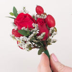 Red Premade Corsages
