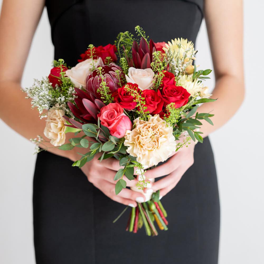 Cherry Blossom Premade Bridesmaid Bouquet | Flower Moxie | DIY Flowers