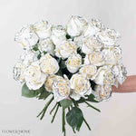 Black & White Tuxedo Novelty Rose
