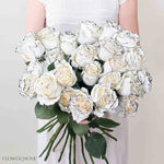 Black & White Tuxedo Novelty Rose
