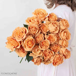 Painted Brown Toffee Novelty Rose
