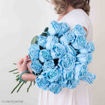Light Blue Velvet Novelty Rose

