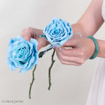Light Blue Velvet Novelty Rose
