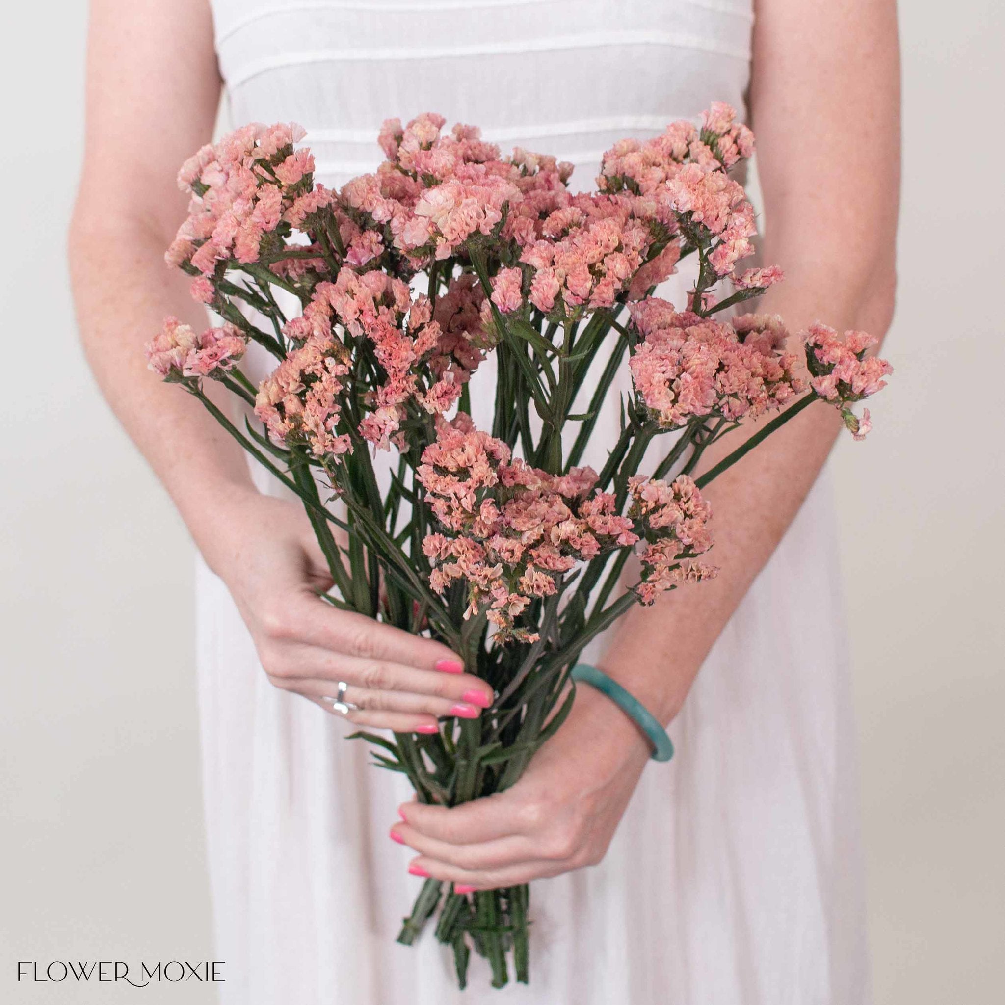 Peach Statice Flower
