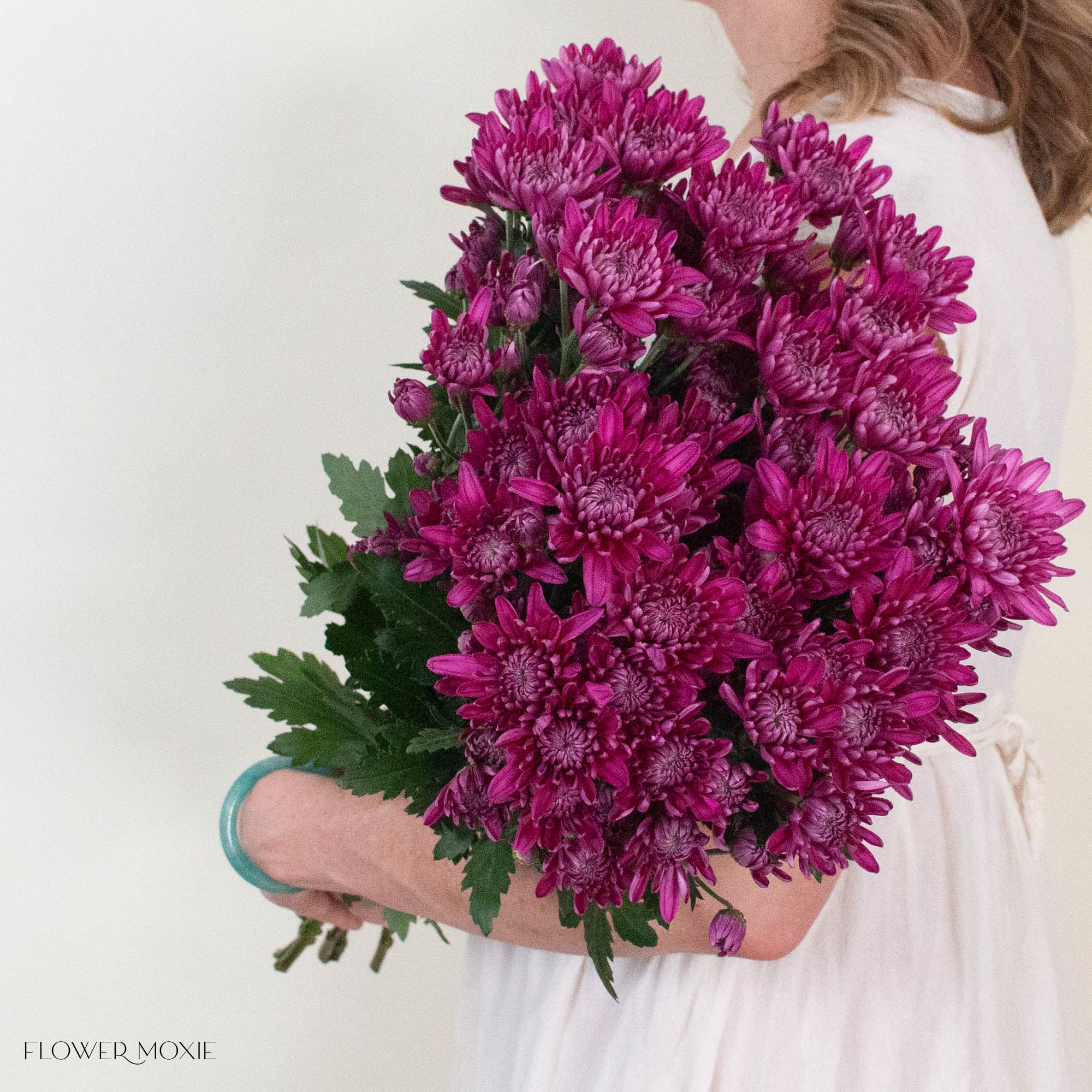Purple Cushion Pom Flower