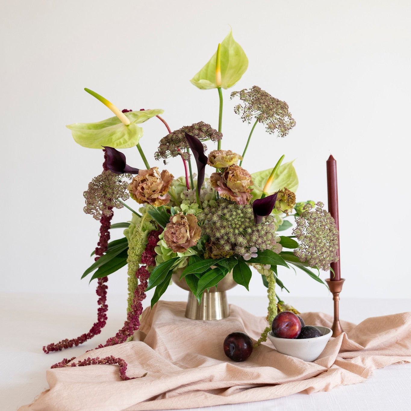 Antique Garden Compote Centerpiece