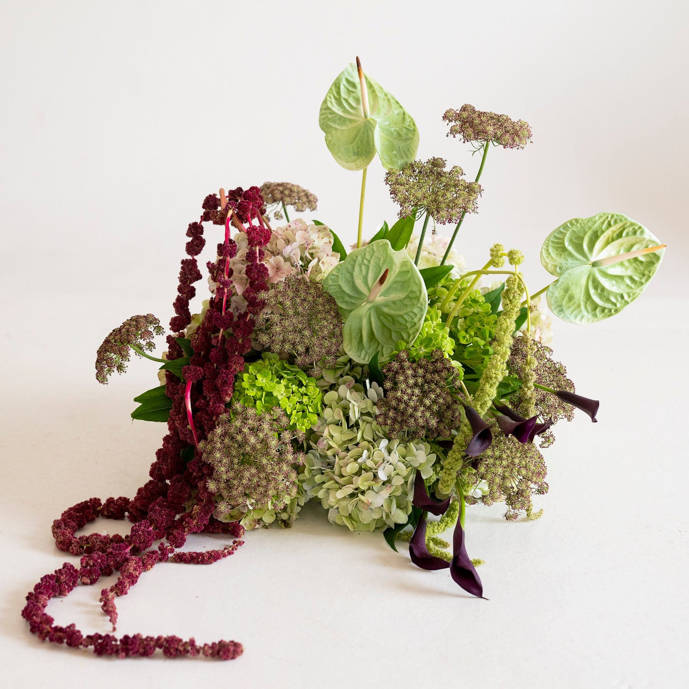 Antique Garden Grounded Ceremony Arrangement