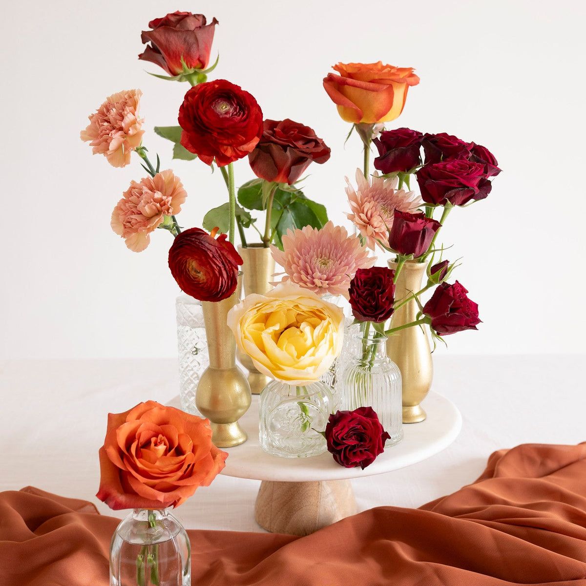 Autumnal Bud Vases - Set of 20