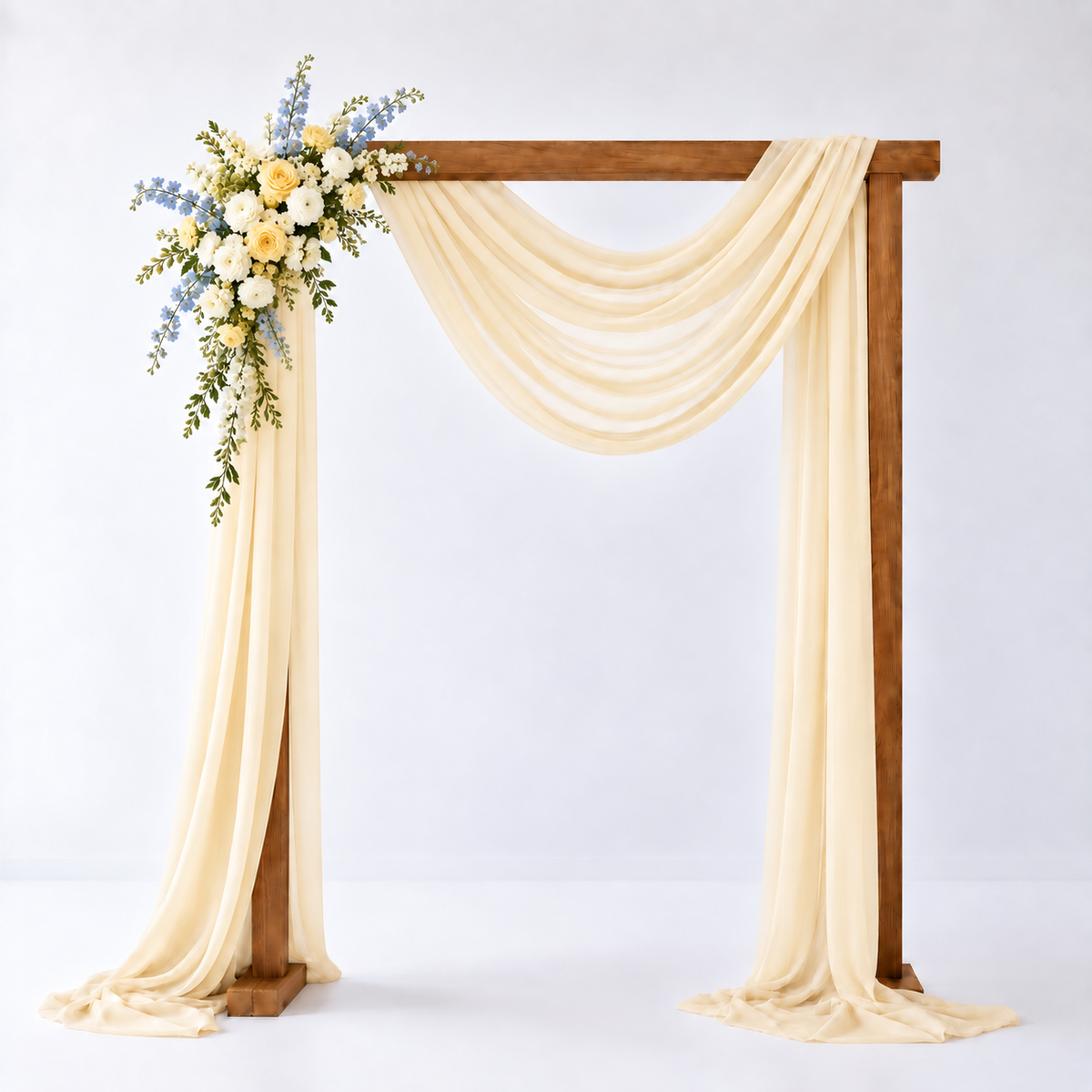 Blue and Buttercream Large Arch Arrangement