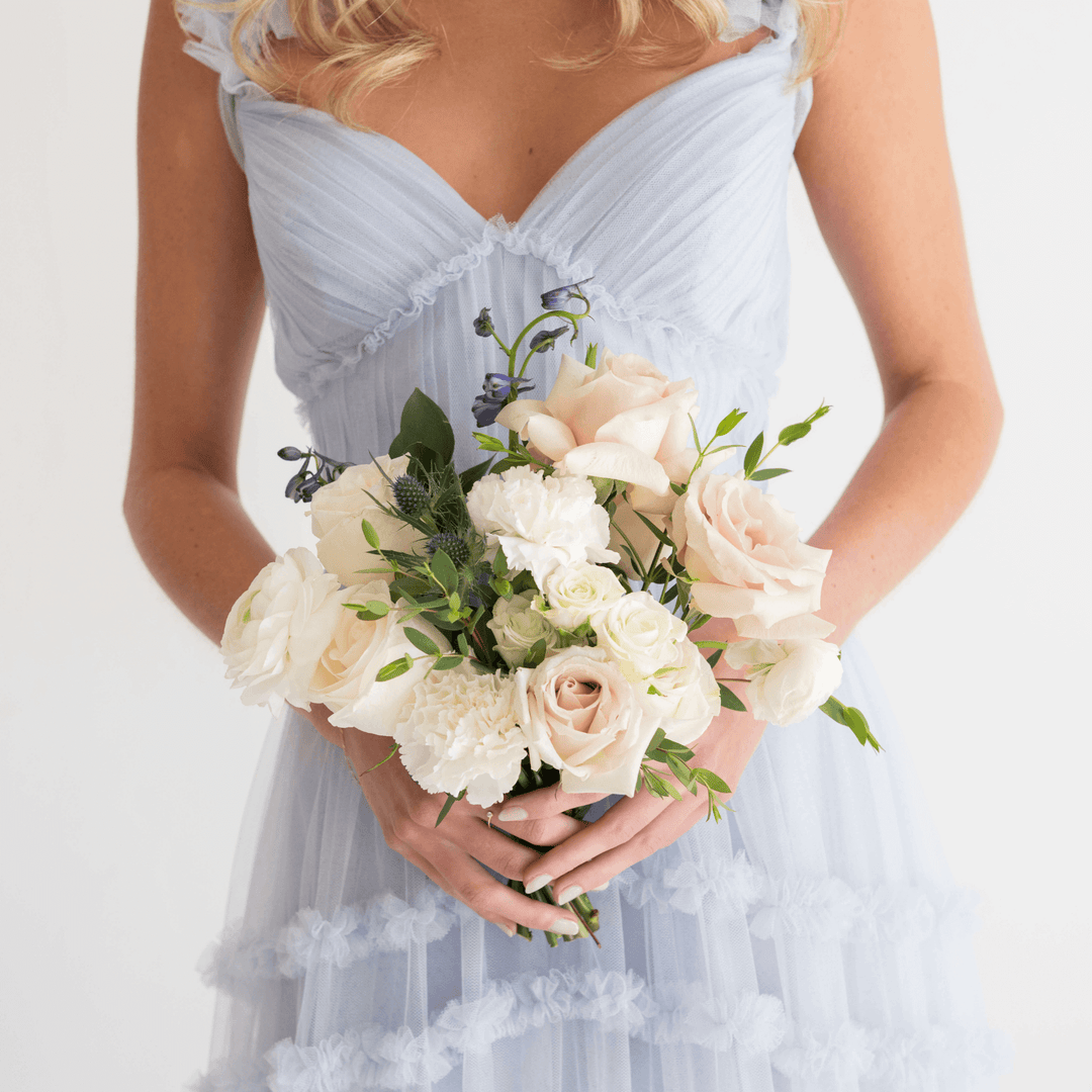 Dusty Blush & Blue Premade - Bridesmaid Package | Flower Moxie DIY Dusty Blush & Blue Premade - Bridesmaid Package | Flower Moxie DIY
