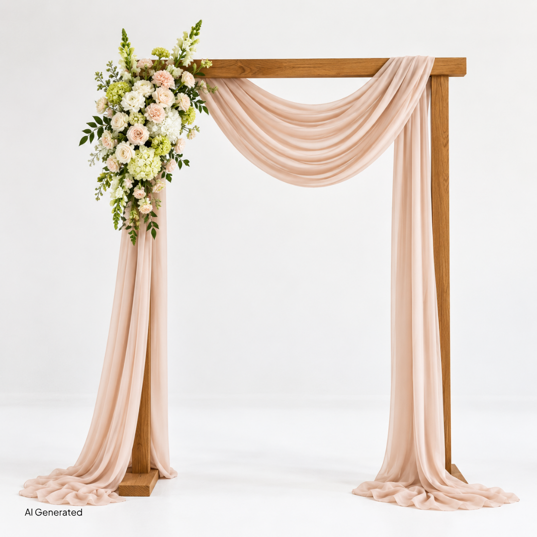 Blushing Hydrangea Large Arch Arrangement