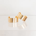 Smooth Brass Wrist Cuff Corsage