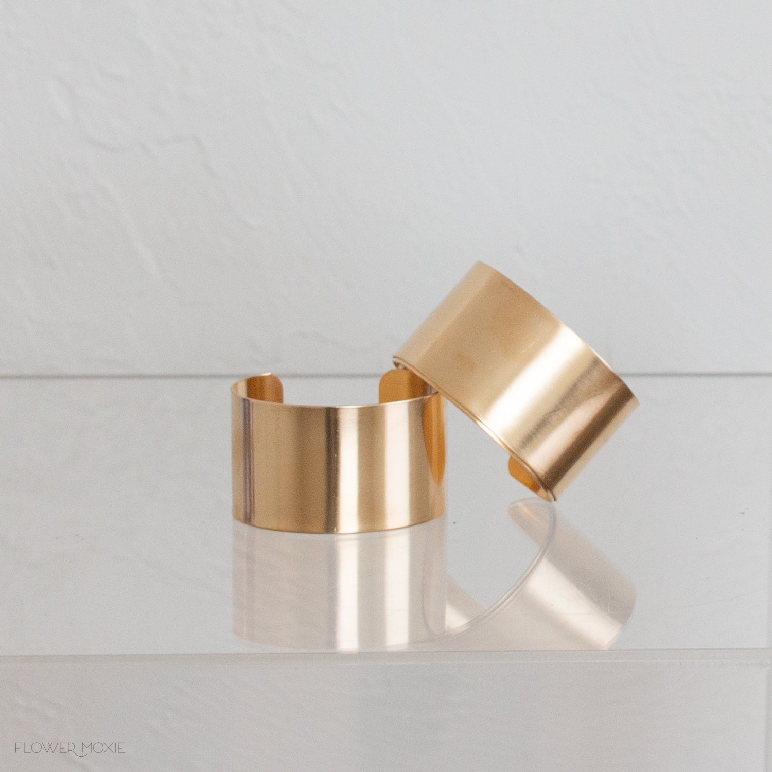 1.5" smooth brass cuff bracelet