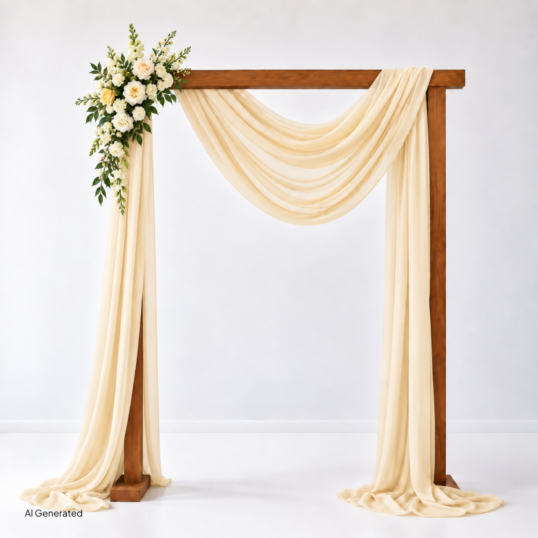Buttercream Large Arch Arrangement