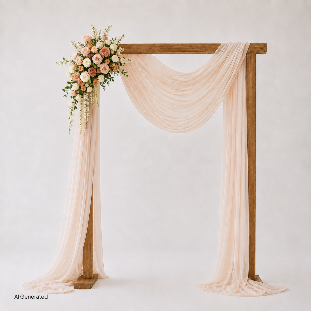 Champagne Neutrals Large Arch Arrangement
