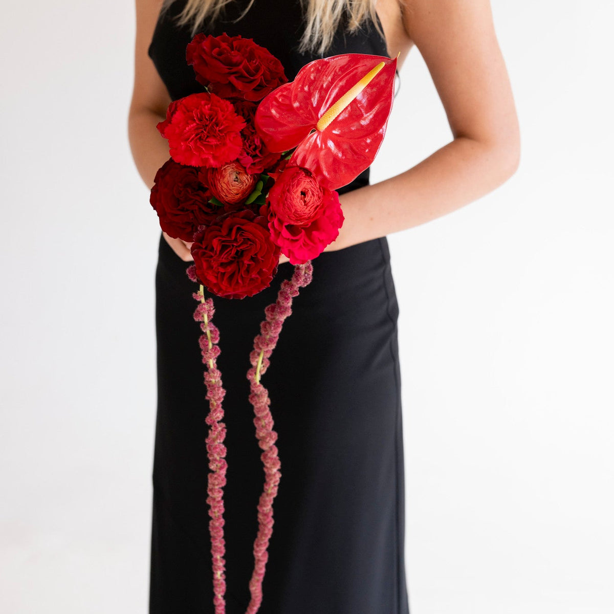 Cherry Red Bridesmaid Bouquet