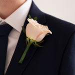 Classic Beige Premade Boutonnieres
