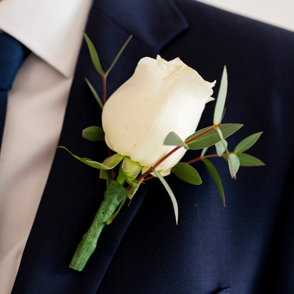Classic Cream Premade Boutonnieres
